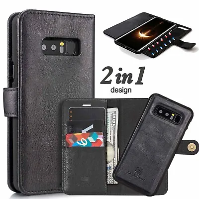 For Samsung Galaxy Note 8 S8 S8 Plus Case Cover Leather Card Wallet Removable-US • $11.37