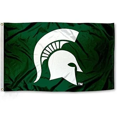 Michigan State Spartans 3'x5' Flag Banner 100% Full Color On Both Sides Of Flag • $13.89