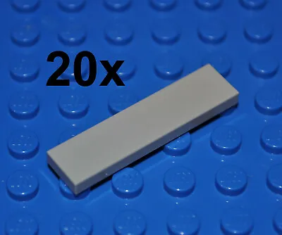 Lego Parts - 20x Light Bluish Grey Tiles 1x4 Studs/bulk Flat Smooth Pieces 2431 • $6.99