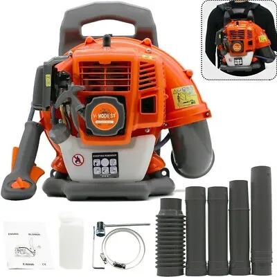 Backpack Leaf Blower Gas Powered Snow Blower 550 CFM 43CC 2-Stroke Engine 1.7HP • $109.98