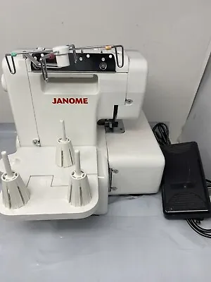 Janome 1110DX Serger Sewing Machine Japan With Foot Pedal - Clean - Working • $250