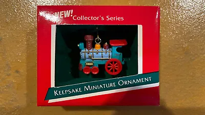 1989 HALLMARK Keepsake LOCOMOTIVE NOEL R.R. #1 Miniature ORNAMENT QXM576-2 - NEW • $9.99