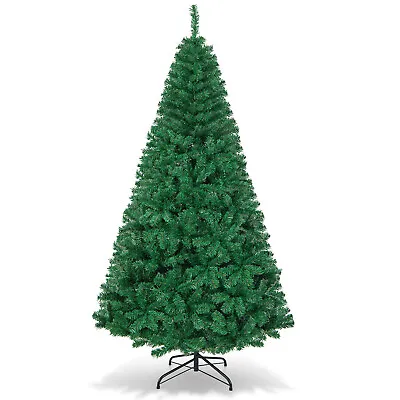 7Ft Artificial PVC Christmas Tree W/Stand Holiday Season Indoor Outdoor Green • $54.99