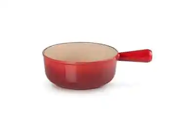 Cast Iron Fondue Saucepan - Cerise (18cm) • £59