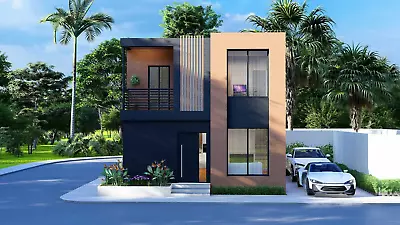 Modern House Home Building Plan 4 BedRoom 3 BathRoom With Garage & Free CAD File • $29.99