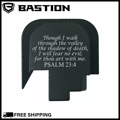 SMITH WESSON REAR SLIDE BACK PLATE COVER M&P 45 Shield Subcompact M2 Psalm 23:4 • $17.89
