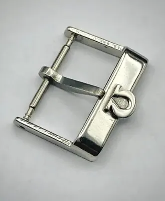 Vintage Omega Silver Plated 18mm Watch Strap Buckle.UsedCleanRareGenuine • £55