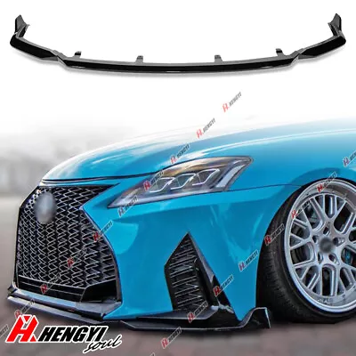 Front Bumper Lip Splitter Spoiler Gloss Black For Lexus IS F-Sport 2021-2024 • $92.99