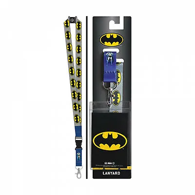 $13.98 • Buy Batman Repeating Logo Lanyard Grey