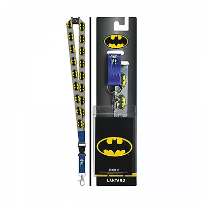 Batman Repeating Logo Lanyard Grey • $13.98