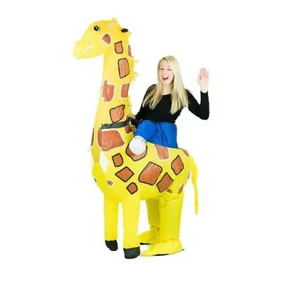 Adult Inflatable Giraffe Animal Fancy Dress Safari Halloween Party Zoo Costume  • $105