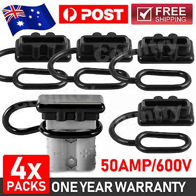4x For Anderson Plug Cover Dust Cap Connectors 50AMP Battery Caravn 12-24V OZ • $5.95
