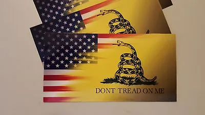 $4.75 • Buy MAGNET Dont Tread On Me Gadsden  USA Flag Vinyl Decal Sticker 5 X 3  MAGNET
