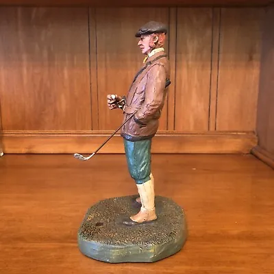 Vtg Michael Garman Golf Figurine Sculpture Hand Painted  Bogie  #241 1991 FLAW • $13.50
