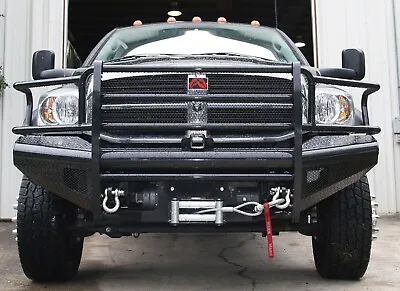 Fab Fours DR03-S1060-1 Black Steel Front Ranch Bumper Fits Ram 2500 Ram 3500 • $1696.29