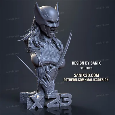 X-Men X-23 Bust Resin Scale Model Kit Unpainted 3d Print • $200