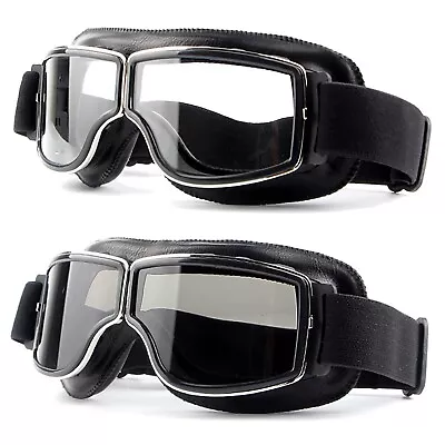 Goggles Aviator Pilot Glasses Driving Riding Biker Motorcycle Cruiser Eyewear • $31.45