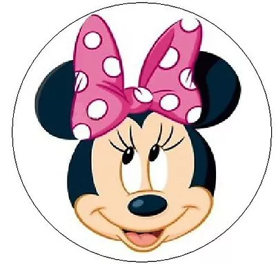 ~MINNIE MOUSE W/PINK POLKA DOT BOW~ 1  Sticker / Seal Labels! • $1.85