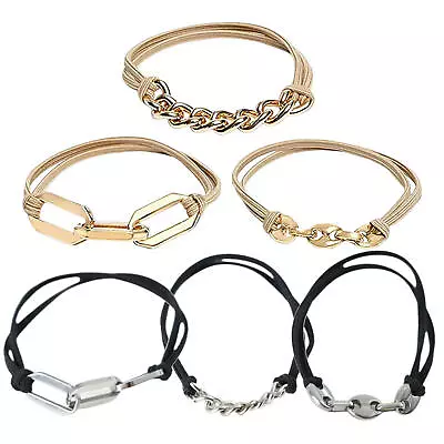 3PCS Bracelet Hair Ties Decorative Ponytail Ties Elastic Hair Ropes For Girls • £8.90