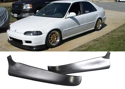 For 92-95 Civic 2/4 Door Rear Pu Bumper Lip Add On Splitter Valance Spats 2pcs • $59.50