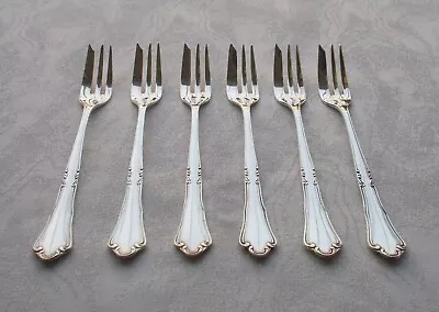 £192.39 • Buy Rare Set 6 Cake Forks Baroque IN 800er Silver Formerly Köberlin, Sibefa Saxony