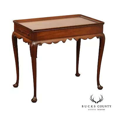 Kittinger Williamsburg Restoration Queen Anne Mahogany Tea Table • $795