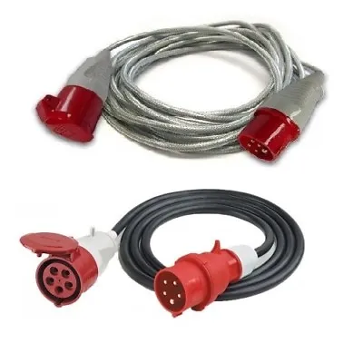 3 Phase Extension Leads 16A - 32A. 4 PIN 5 PIN Hook Up Extension Leads • £73.95