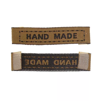 Fabric Labels Printed Hand Made Garment Clothing Label Tags Sewing Knitting • £1.95