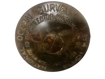 National Ocean Survey Bench Mark - Survey Marker - Brass Vintage Ballauf Mfg. • $65