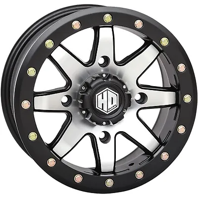 NEW STI HD9 BEADLOCK Wheel Machined Matte Black 18x7 4/137 6+1 (+45) UTV ATV RIM • $149