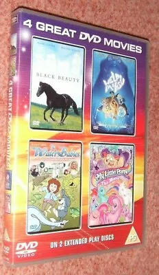 £8.25 • Buy My Little Pony Movie, The Water Babies, Black Beauty, Help I'm A Fish ( DVD Set)