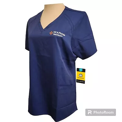 Wonder Wink Pro Women's HCA Florida Healthcare Embroidered Scrub Top 6319 Large • $15