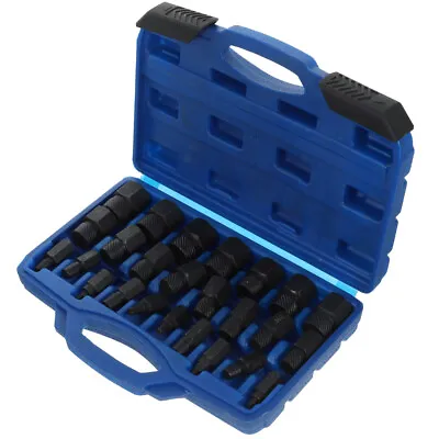 25Pcs Screw Extractor Easy Out Drill Bits Broken Damaged Bolt Stud Remover Set • £21.99