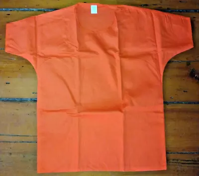 Maine Correctional Facility Orange Prison Inmate Shirt SMALL Halloween Costume • $14.88