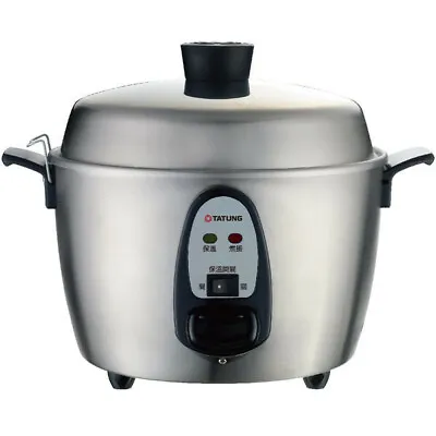 NEW TATUNG 6-CUP PERSON 220V EUROPE Stainless Rice Cooker TAC-06I-NMV2 UK ASEAN • $483.99