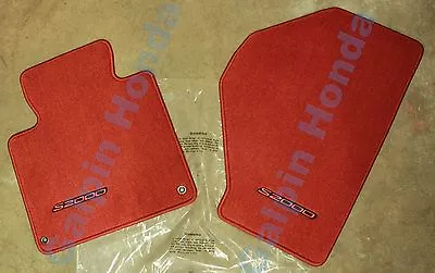 Genuine OEM Honda S2000 Red Carpet Floor Mat Set  (83600-S2A-A01ZB) • $309.99