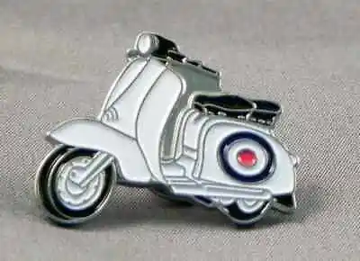 New Vespa Lambretta Scooter RAF Colours Roundel Pin Badge Tie Pin Badge Metal • £2.15