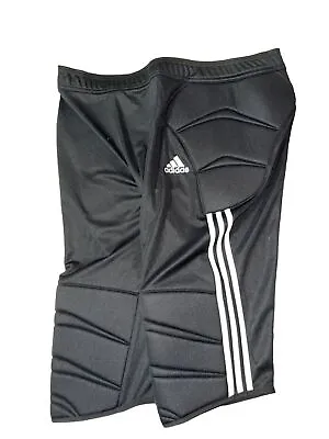 Mens Adidas Tierro 13 Goalkeeper 3/4 Length Soccer Training Pants Pads Black NEW • $44.99