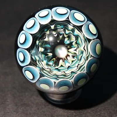 Paul Katherman Contemporary Art Glass Opal Eater Cave 2.1  Dotstack Marble WOW! • $495