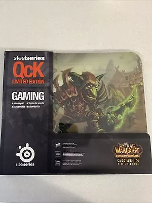 Steelseries QCK World Of Warcraft Goblin Edition Mouse Pad Rare 2010 Gaming Pad • $30