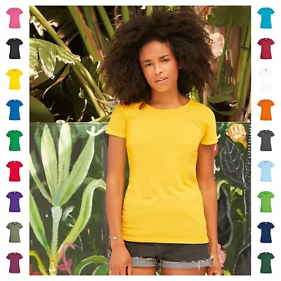 £8.95 • Buy Womens Ladies Crew Neck T-Shirt Tee Cotton Plain Short Sleeve Top T Shirt Tshirt