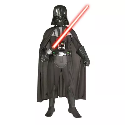 Star Wars Darth Vader Deluxe Costume Dress Up Party Cosplay Outfit Size 6-8y • $57