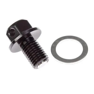 Magnetic Sump Plug Blk M14 X 14 - P1.5 For Yamaha YZF R1 1998-2014 • $22.24