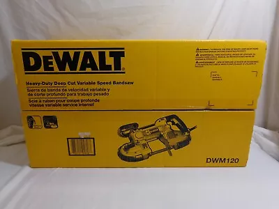 Dewalt Corded Heavy Duty Deep Cut Variable Speed Bandsaw - New # Dwm120 • $99.99