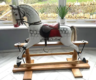 Beautiful Vintage Large FH Ayres Style Rocking Horse By The Rocking Horse Shop • £1295