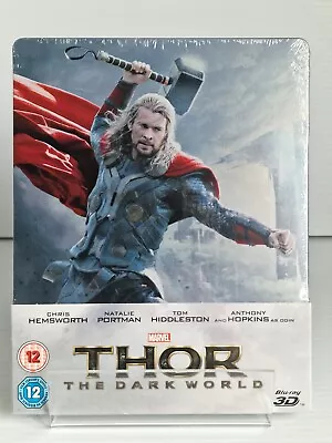 Thor The Dark World 2D & 3D Blu-Ray Steelbook NEW & SEALED Marvel UK Release • £18.95