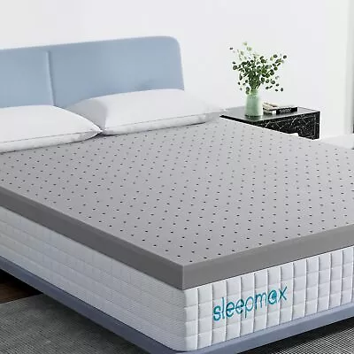 Sleepmax Extra Firm Mattress Topper Queen Size 4 Inch - Memory Foam Mattress • $193.83