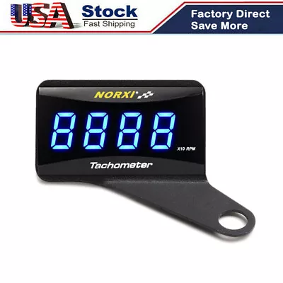 Koso Rev Counter Digital Tachometer RPM Meter Norxi Tachometer Blue Motorcycle  • $19.80