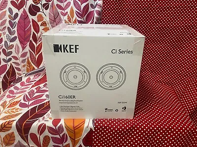 BRANDNEW KEF Ci160ER 6  In-Ceiling Round Speakers (1 PAIR PER BOX) Best Value! • $199.99