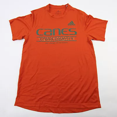 Miami Hurricanes Adidas Creator Short Sleeve Shirt Men's Orange New • $9.80